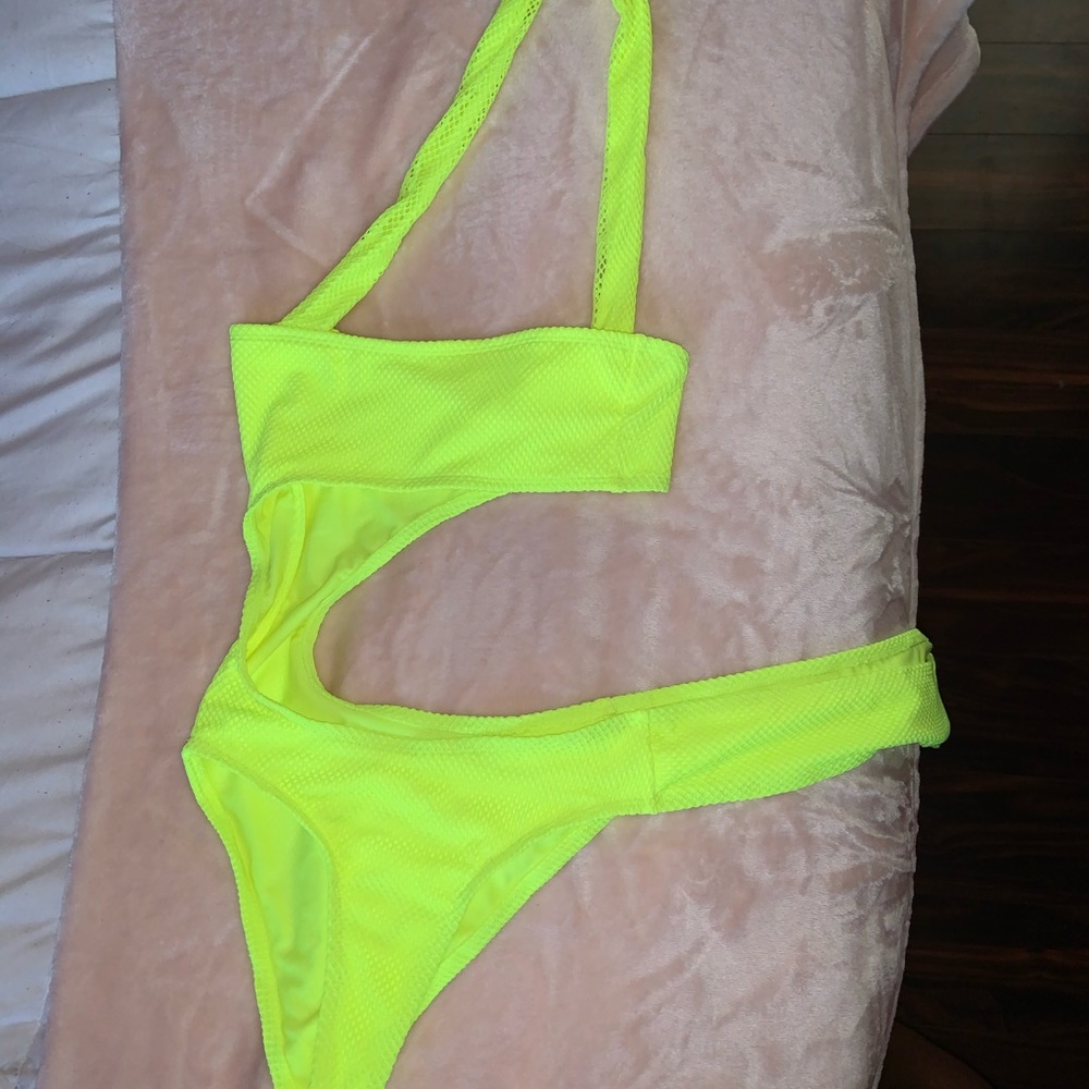 Neon swim suit